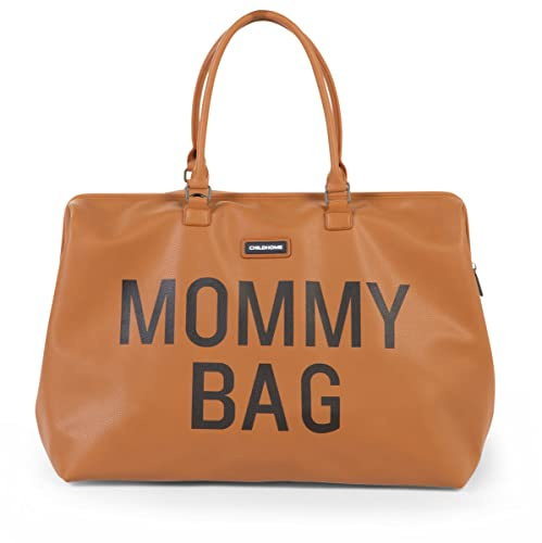 CHILDHOME Mommy Bag, Wickeltasche, Mutterschaft, Reisetasche, große Kapazität, Wickelunterlage, verstellbarer Schultergurt, Thermotasche, Kofferdurchlass