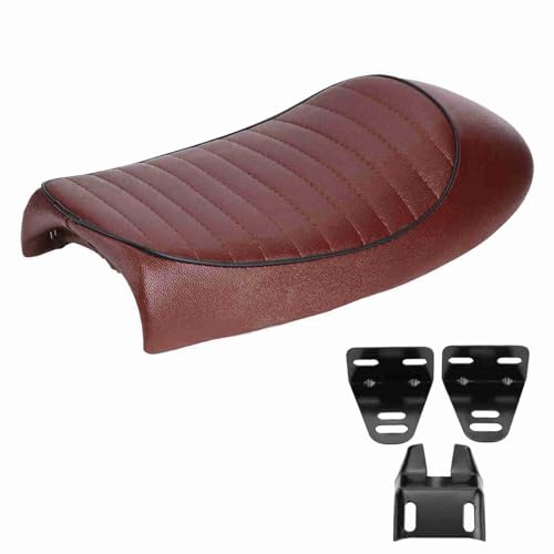 Motorrad Sitz PU Leder Vintage Cafe Racer Sitz Racer Sattel Flat Sea CG125 GN CG CB400SS(A), Fahrzeugumbau/Nachr¨¹stung/Performance,Modifikation der Innen und Au?endekoration von