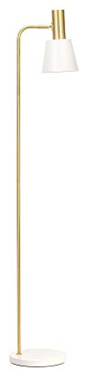 Pauleen 48145 Grand Elegance Stehleuchte mit Gold Stehlampe in Weiß max25W E27 Weiß/Gold 230V Metall
