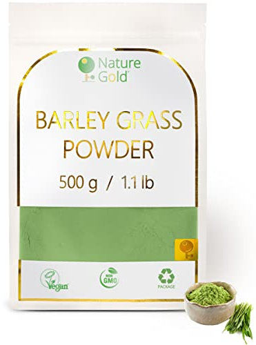 Barley Grass Powder | 500g - 1.1 lb | 100% Natural & Vegan | No-GMO | Without Sugar and Any Additions | for Coctails