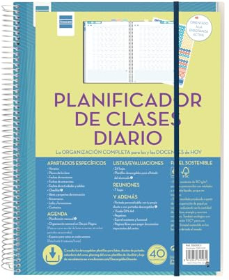 Finocam Agenda scolaire 1 jour par page espagnol