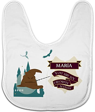 LolaPix Bavoirs Magicien. Bavoir personnalisé avec nom. Dossards originaux. Bébé, garçon, fille. Fermeture velcro pour bavoir enfant. Cadeaux personnalisés. Divers modèles.