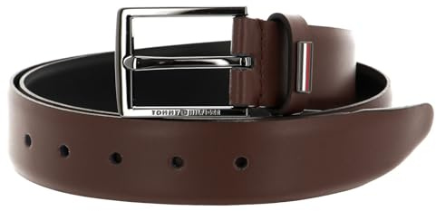 Tommy Hilfiger Herren Gürtel Business 3.5 Ledergürtel, Braun (Dark Chestnut), 85
