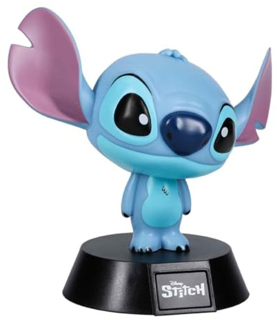 Lampe Icone Stitch - Officielle, Lampe Disney Lilo & Stitch, Lampe de Nuit Mignonne pour Chambre d'Enfant, Cadeau Collectible pour Fans