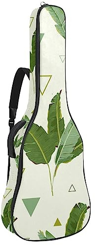 Akustisk gitarrväska vattentät gitarrer ryggsäck tjock mjuk vadderad bananblad klassisk gitarrväska, flerfärgad, 42.9x16.9x4.7 in, Väskorganiserare