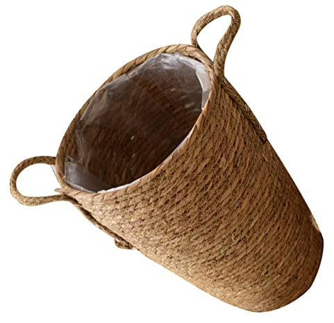 Cabilock Panier à Plantes Tressé Panier à Fleurs Décoratif Pot De Fleurs Intérieur Cas
