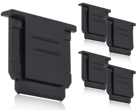 Lhbwhiz Lot de 4 cache-griffes, housse pour griffe porte-accessoires, compatible avec So-ny A6000 6600 A7RM4 A7III A7M3 6400 A7C ZV-E10 entre autres cache-griffes (noir)