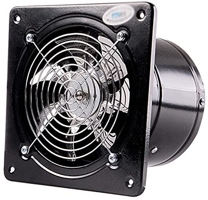HASMI Exhaust Fan 6 7 8 Small Exhaust Fan Kitchen Oil Fume Ventilating Fan with Check Valve Powerful Exhaust Fan with Bearing Ball Motor and 7-blade Fan Blade Ventilation Fan(Size:8 inches)