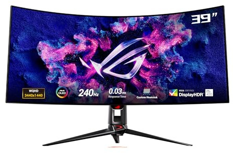 ASUS ROG Swift OLED PG39WCDM écran plat de PC 99,1 cm (39) 3440 x 1440 pixels UltraWide Quad HD LCD Noir