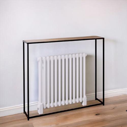 HOMELOX Radiator Console Table Rustic Console Table Hallway Side Table Free Standing