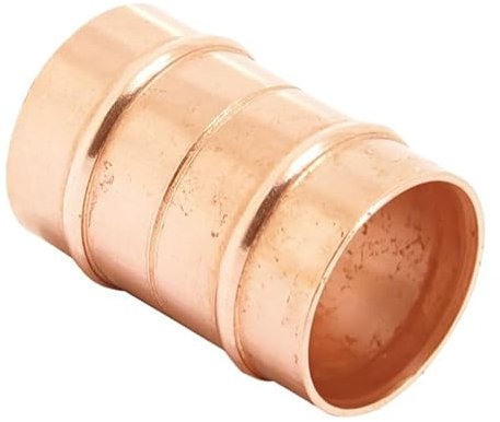 Bag of 10-10mm Solder Ring Coupling (Known as 10mm Pipe Fittings / 10mm Plumbing Fittings / 10mm Copper Fittings Also Available in 8mm, 10mm, 15mm, 22mm, 28mm, 35mm, 42mm and 54mm)