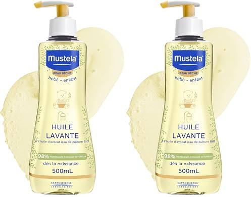 Mustela - Mustela Nourrissant Nettoyage Gel avec Froid Crème - 500ml (Lot de 2)