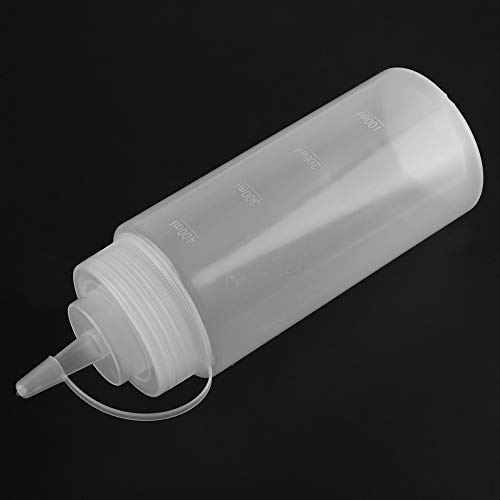 Naroote Gewürz-Quetschflaschen, Quetschflaschen für Saucen, 460 Ml, 10 Stück PE-Gewürz-Quetschflaschen mit Abnehmbarem Deckel für Sauce, Öl, Sahne, Essig (WHITE)