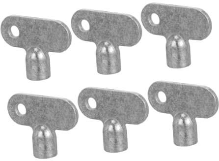 UKCOCO 6pcs Exhaust Valve Key Radiator Tail Key Bleeding for Radiator Valve Air Vent Plumbing Utility Tool