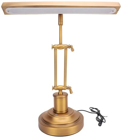 Asixxsix Klavierleuchte für Klavier, 12 W, klassische LED-Klavierlampe, augenschonende Notenpultleuchte mit 3 Farbmodi, Touch-Steuerung, verstellbare Klavierleuchte für Flügel (EU-Stecker)