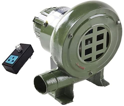 JOUFNING Barbecue BBQ Puissant Mini Bruit Bas Ventilateur À Air, Souffleur De Forge Électrique 220V, Souffleur De Barbecue Centrifuge, Allume-feu De Gril Portable, Souffleur d'air pour Barbecue(120W)