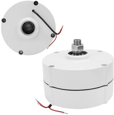 ZephyrGlow Alternador Trifásico de Imán Permanente - Generador Eléctrico Doméstico con Controlador de Turbina Eólica Horizontal/Vertical,800W-24v