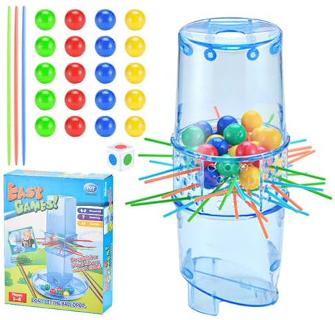 Stick spel för barn: Kerplunk Fun Fun Fun Game för spelet 2 till 4 spelare, Kerplunk Fun Fun Fory-spelet för 2 till 4 spelare för att förbättra praktisk skicklighet och interac-spel