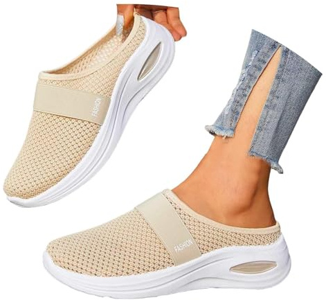 Ciabatte Ortopediche Donna Estive Comode Ultra Leggere Pantofole Antiscivolo Chiuse Scarpe con Plantare Estraibile Morbido Traspiranti Sneakers Leggere Casa Comode
