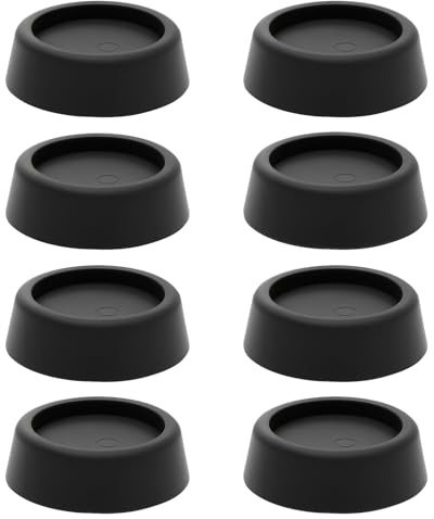 8PCS Anti Vibration Feet for Washing Machine & Dryer, Non-Slip Rubber Pads Shock Absorber Mat for Noise Reduction & Stability, Universal Appliance Feet for Washer, Dryer, Dishwasher