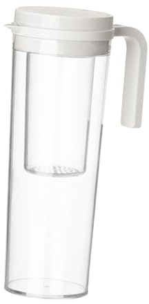 Alipis Bottiglia d Acqua Rinfrescante in Plastica Di Brocca Per Acqua Calda e Fredda Con Coperchio Adatta Per Succhi Di Frutta e Bevande Da Cucina Per Uso Familiare o Feste