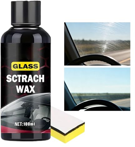 Agent de polissage automobile 100 ml - de réparation de rayures pour voiture, pare-brise et vitres | Solution pour entretien de carrosserie et verre, adaptée aux véhicules, camions, berl