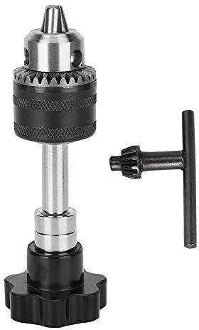 Trapano a mano con mandrino grande in lega di alluminio, accessorio per la lavorazione del legno, per modellismo, scene adatte, corno, oliva, noce, plastica, nero durevole