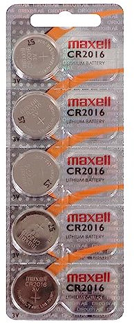 Maxell CR2016/CR2025/CR2032 au Lithium 3 V Bouton Coin Cell Lot de 5 Piles