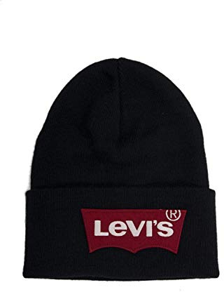 Levi'S Oversized Batwing Beanie - Gorro para Hombre, Azul (Navy Blue 17), Talla única