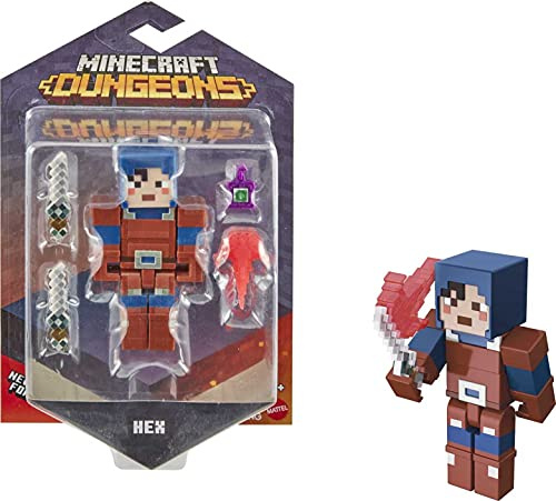 Minecraft GNC25 Dungeons 3.25' HEX Figure, Multi-Colour - Amazon Exclusive