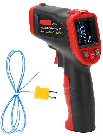 WT323C ‑50 ℃ ‑650 ℃ Industriethermometer, Infrarot-Thermometer, Hand-Temperaturprüfgerät, Genauigkeit der Messanzeige 0, 1 (Nicht zur Messung der Körpertemperatur geeignet）
