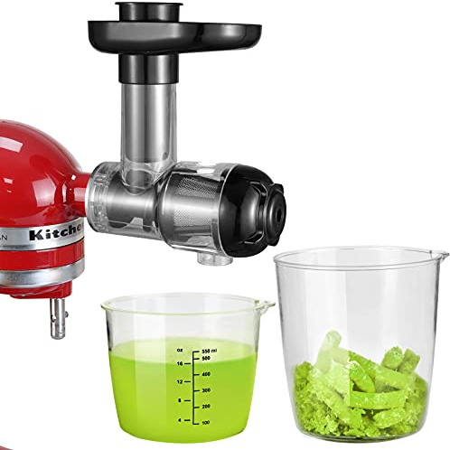 Gdrtwwh Extracteur de Jus de Fruits et Légumes Slow Juicer Presse-agrumes pour tous les mixeurs KitchenAid - Accessoire de presse-agrumes