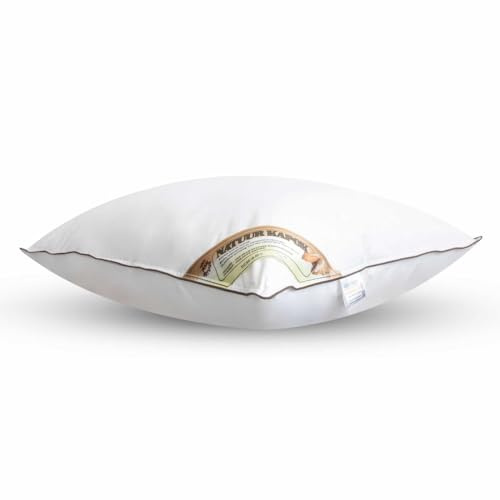 NachtrustOnline NaturKapok Kapok Kopfkissen 60x70 cm - Kühlendes Kissen - 100% Kapok 1000 Gramm - Die Lösung gegen einen heißen Kopf