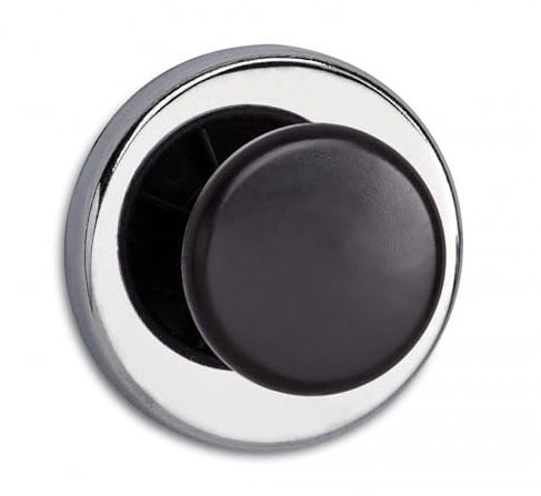 MAUL Magnete con pomello da 3,6 x 2,4 cm, forte magnete con forza adesiva di 5 kg, utilizzabile come appendiabiti, appendiabiti e porta borse, magnete rotondo per banco di raffreddamento, lavagna
