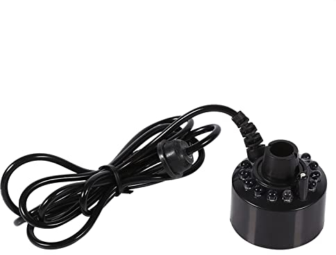 Hztyyier Fog Maker Ultrasonic Mist Maker 12 LED Acuario Máquina de Niebla para Estanque Peces Acuario Decoración