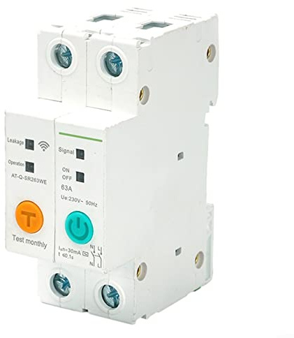 pour Ewelink Disjoncteur intelligent WiFi avec application WiFi 2p DIN pour protection de circuit (32 A)