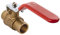 Sanitop-Wingenroth Válvula de paso de bola sin vaciado, 22 mm, para soldadura suave de tubos de cobre, latón, 278836