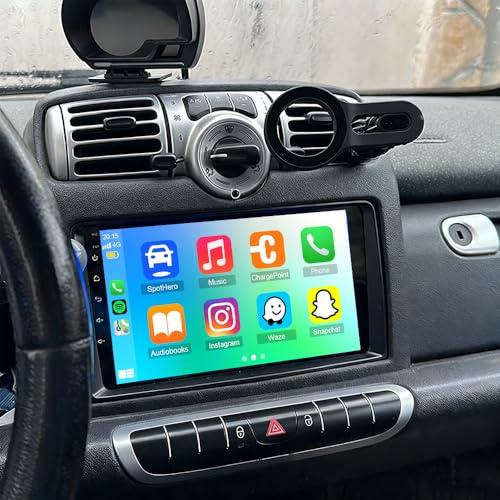 Android 13 Autoradio 2 Din GPS Navigation Compatible pour Benz Smart 05-10 9 Écran Tactile Lecteur 2+32G Multimédia de Voiture Unité Principale Bluetooth/WiFi/Mirror Link/FM/USB/Caméra de Recul