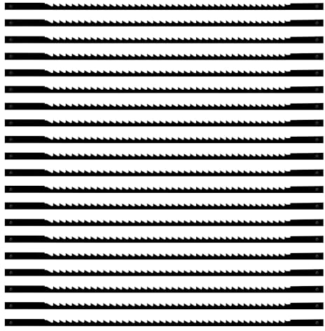 VooGenzek 20 PCS Scroll Saw Blades Set, 10 Teeth Carbon Steel Coping Saw Blade, Pinned Scroll Saw Blade, for Sawing Wood, Plastic, Foam, Soft Metals