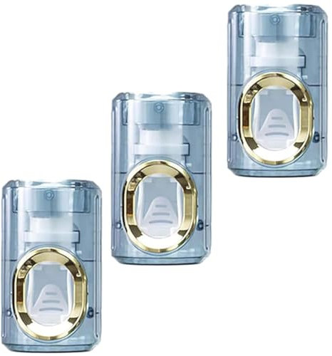 Presse-dentifrice de luxe léger, presse-dentifrice automatique, ménage de luxe léger, distributeur de presse-tube de dentifrice mural, presse-dentifrice amovible ( Color : Transparent blue , Size : 3p