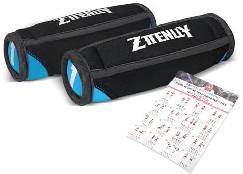 ZTTENLLY Handgewichte Sets zum Gehen, Hellblau, 0,5 kg, kleine Größe, weiche Gehgewichte, Sets für Frauen und Männer in Physiotherapie, Joggen, Laufen und Aerobic