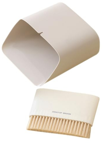 Cabilock Mini Balai de Nettoyage de Bureau Pelle à Poussière en Nylon et PP, Brosse de Détail pour Nettoyage Pratique des Coins et Surfaces de Table
