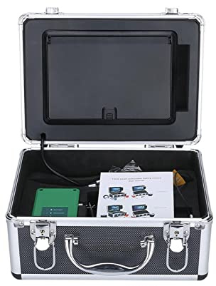 AUBEST Underwater Camera, Fish Finder Underwater Fishing 1080P Camera Kit 7 Inch WIFI Wireless 16GB Video Recording DVR +15M 6W White LEDs(Nero)