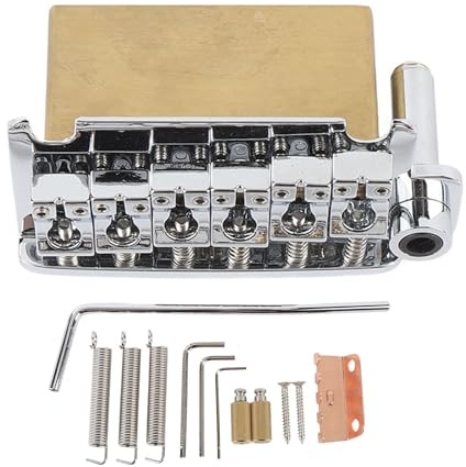 E -Gitarre Tremolo Bridge für 6 -String -Tremolo -System, 54 -mm -Saitenabstand, Zinklegierung Professionelle E -Gitarrenbrücke, Einfache Installation