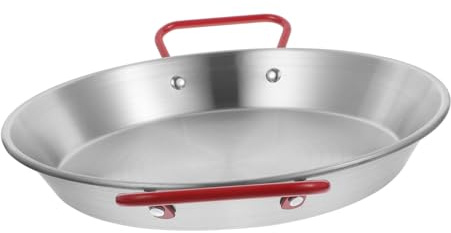 GALPADA Poêle à Frire Inox 20 Cm Acier Inoxydable Antiadhésive Cuisson Polyvalente, Adaptée Maison et Restaurant, pour Pâtes Italiennes et Poulet Frit