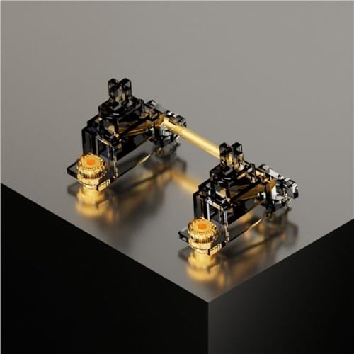 Adaptiva PCB-monteringsstabilisatorer för spelmekaniskt tangentbord (svart transparent, icke-glidande)