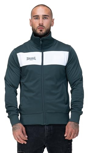 Lonsdale Träningsjacka för män, smal passform, sportjacka av polyester | Lätt jacka med fickor med dragkedja och elastiska muddar, bekväm passform för löpning och fritidsbruk