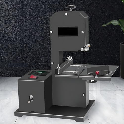 JXYQ Sega a Nastro Professionale da banco con Motore da 800 W, profondità di Taglio di 70 mm e Base Rinforzata per la Lavorazione del Legno.