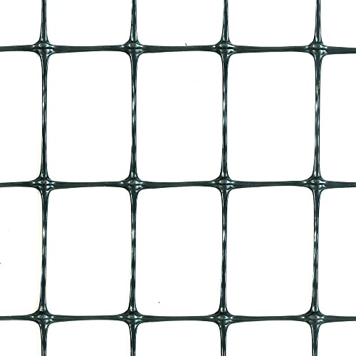 TENAX Millennium 1,5x10 m Anthrazit, Kunststoff-Umzäunungsgitter, für dauerhafte Zäune, Wohnzäune, für Grünanlagen und Gärten
