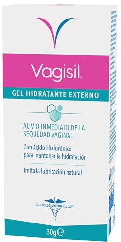 Vagisil Gel Hidratante y Lubricante Íntimo Externo Con Ácido Hialurónico Para Uso Diario, Alivia Inmediatamente La Sequedad Vaginal, 30 g